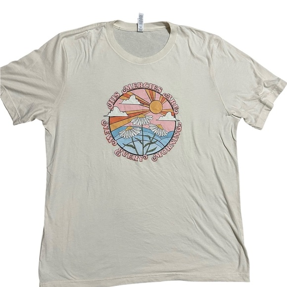 Bella Canvas Christian Short Sleeve Tee His Mercies Are New Every Morning XL - Picture 2 of 5